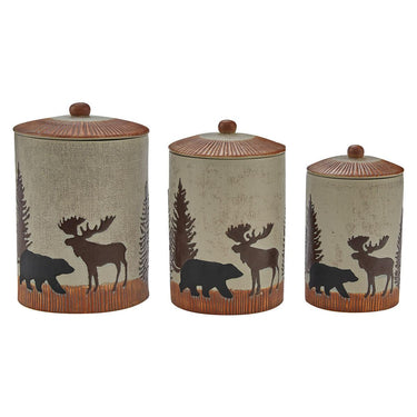 Wilderness Trail Canisters - Set of 3 Park Designs - The Fox Decor
